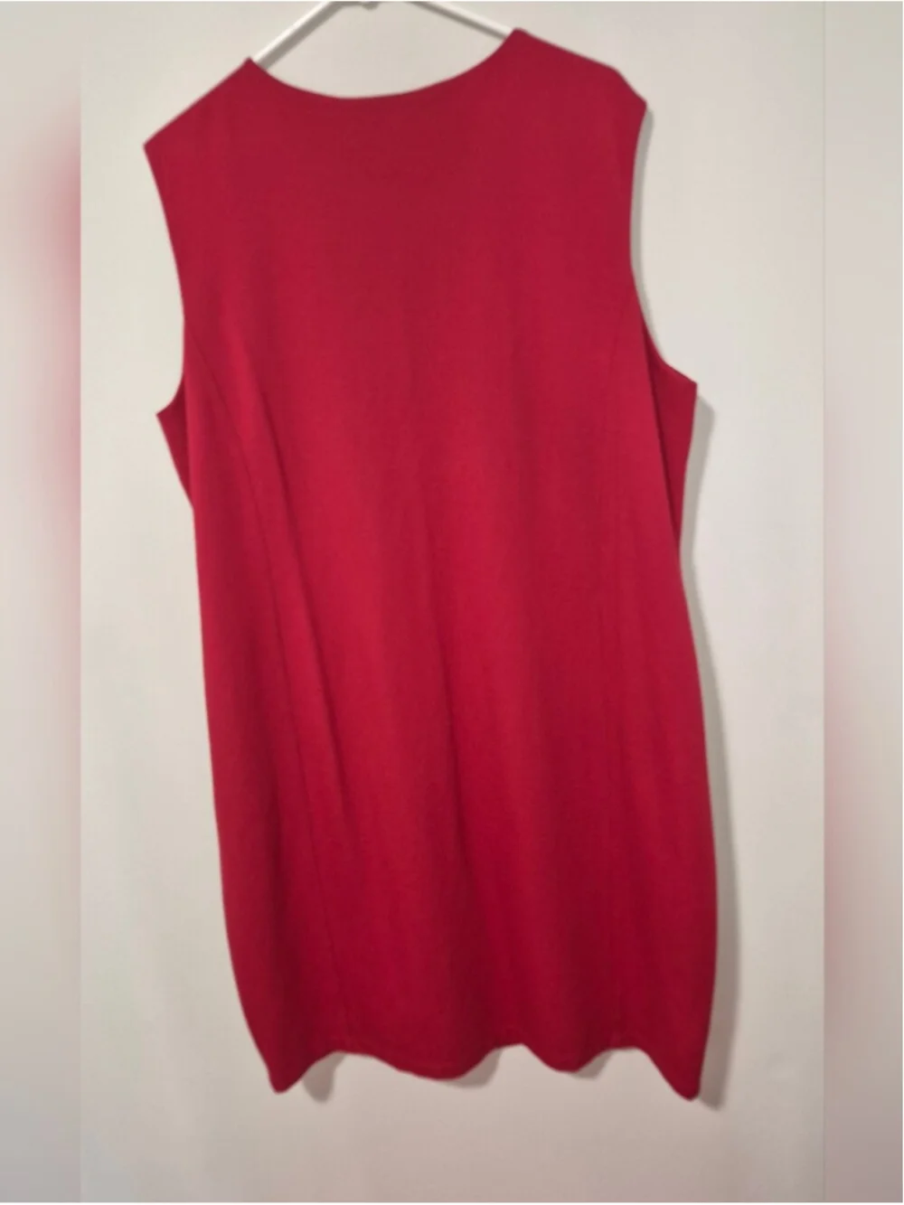 Picadilly Sleeveless Scarlet Red Shift Dress Plus Size XXL NWT - Picture 3 of 9